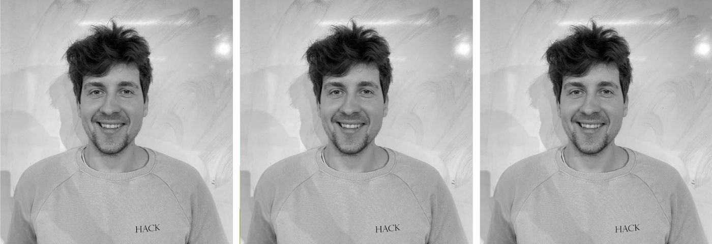 Greyscale image of Damian Bemben Senior Software Engineer Ada Mode